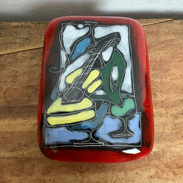 Vintage Mid Century Alla Moda Keramik Deckeldose