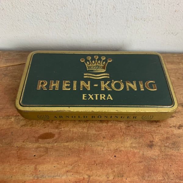 Vintage Blechdose Rhein - König extra