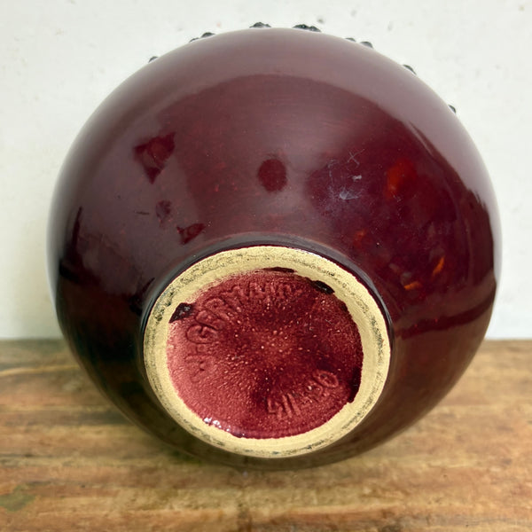 Vintage Fat Lava Keramik Vase von Fohr 411-20