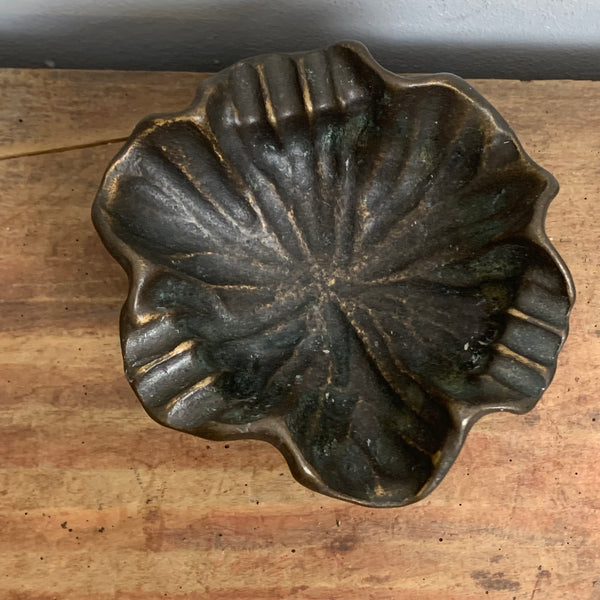 Vintage Design Aschenbecher aus Bronze von Horst Dalbeck