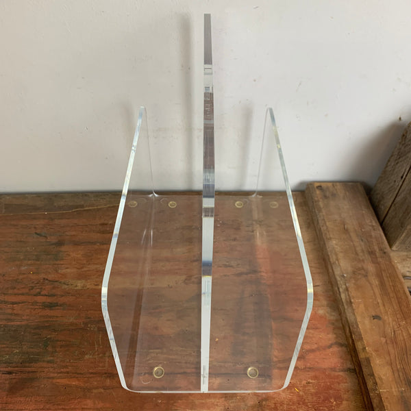 Vintage Magazine Rack Plexiglas Zeitungsständer Acrylglas