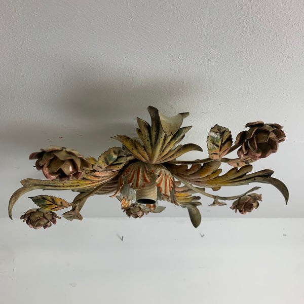 Nostalgische florale Deckenlampe