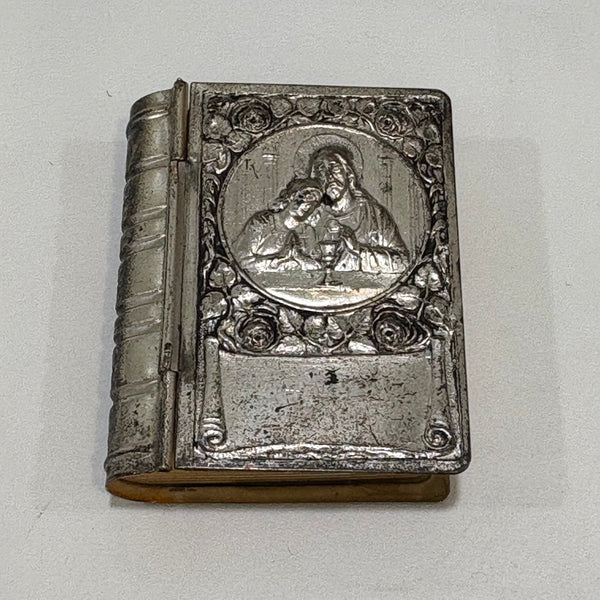 Vintage Rosenkranzdose mit Rosenkranz