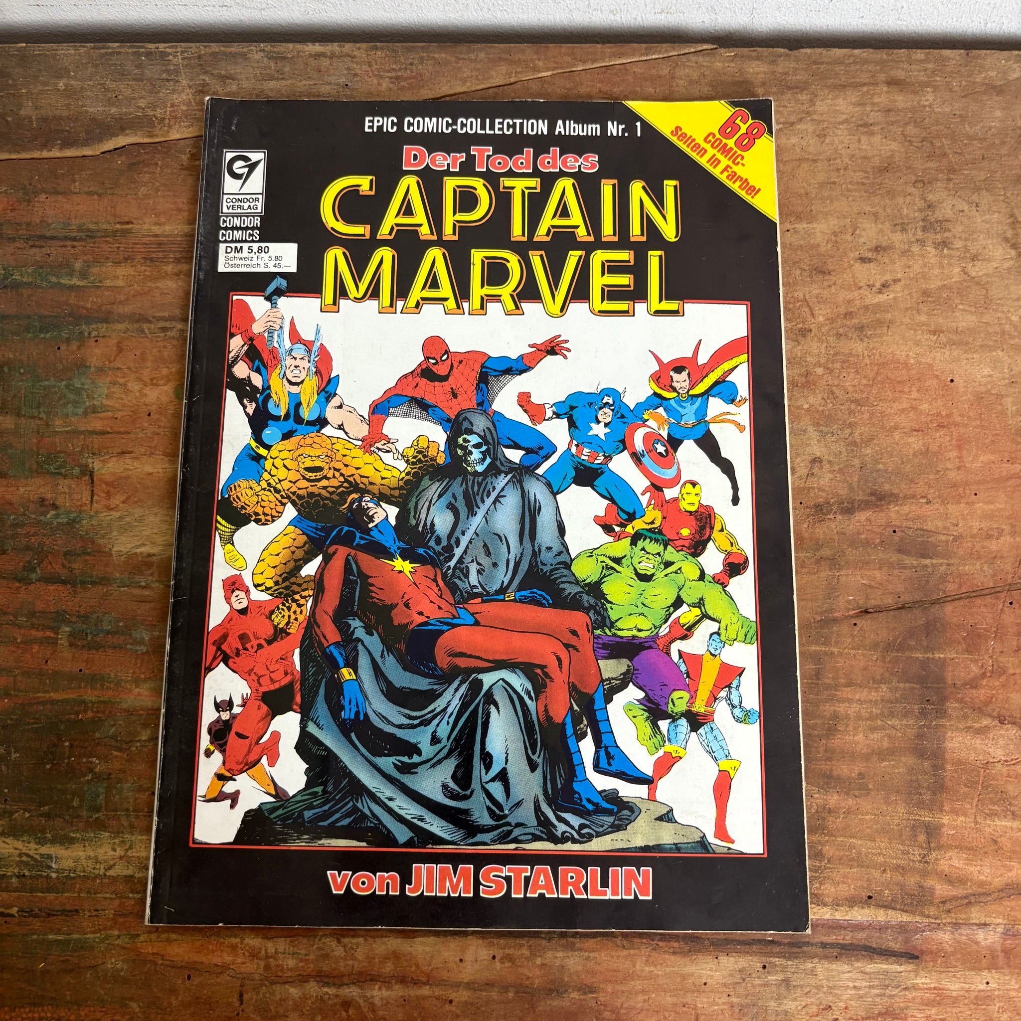 Comic EPIC COMIC-COLLECTION Album Nr. 1 Der Tod des Captain Marvel