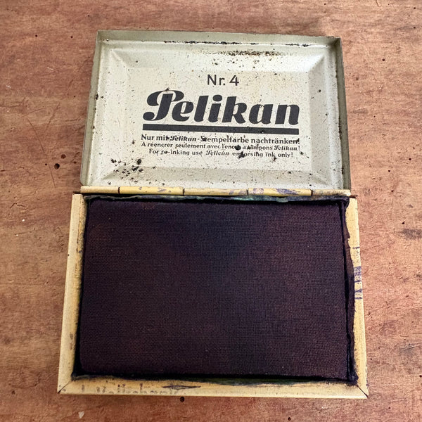 Vintage Stempelkissen Nr. 4 Günther Wagner von Pelikan