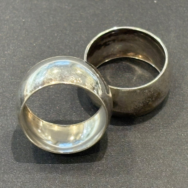 6 Art Deco Serviettenringe Silber von Hans Przyrembel