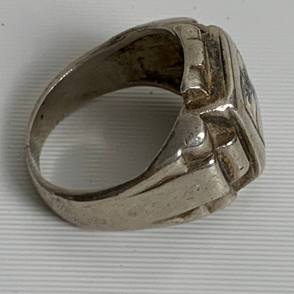 Patriotischer Fingerring aus Silber 1.Weltkrieg