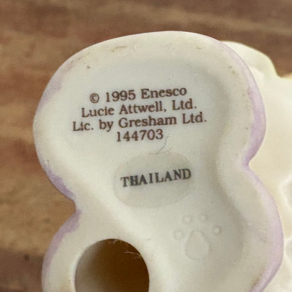 Vintage Figur Memories of Yesterday Girl With Broken Ornament