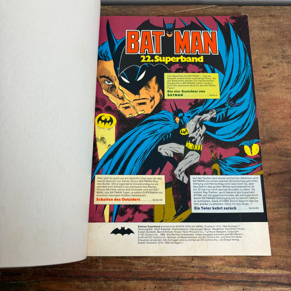 Comic Batman Superband Nr. 22 Die vier Gesichter von Batman