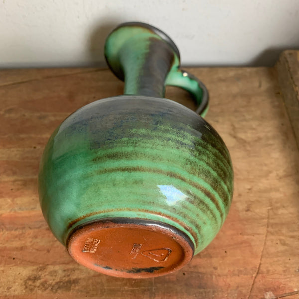 Vintage Bauhaus Keramik Vase von Ermann Meissen