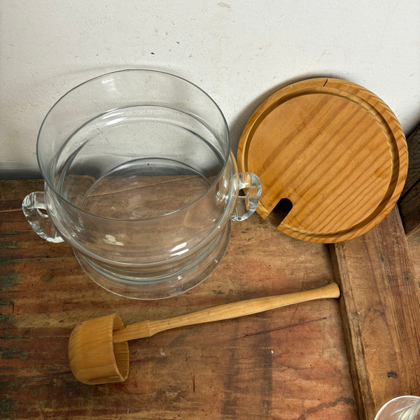 Vintage Bowle Service Ingrid Glas für 6 Personen