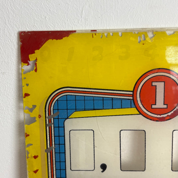 Vintage Pinball Backglass Flipperscheibe Gottlieb Texan