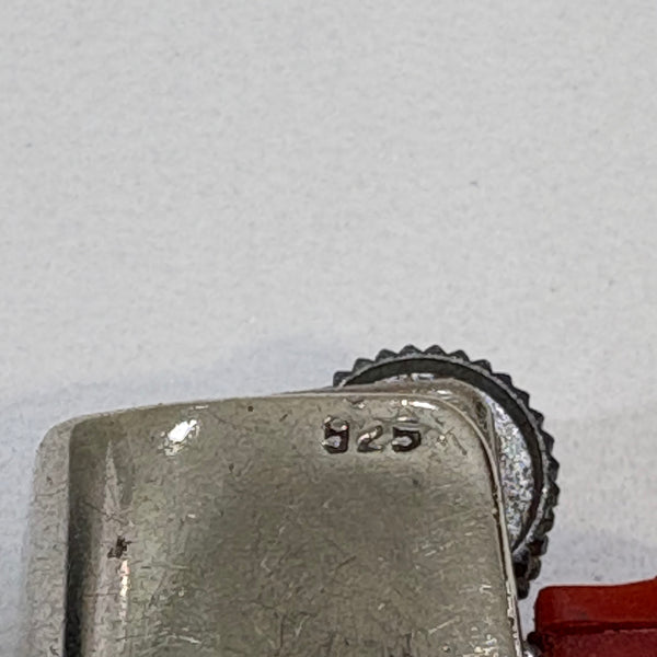 Vintage Mini Bic Feuerzeug Etui Hülle aus Sterling Silber