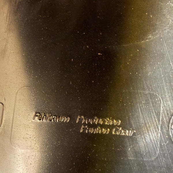Vintage Pantonstuhl Panton Chair von Verner Panton für Fehlbaum Herman Miller in schwarz