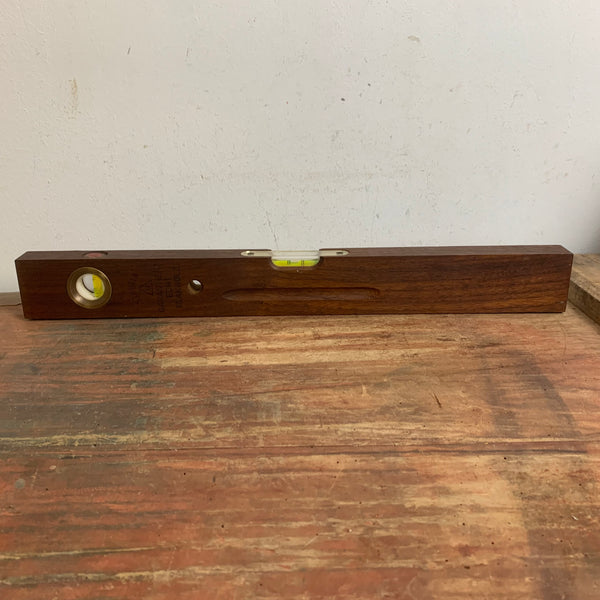 Vintage Teakholz Wasserwaage 33 VN / 50 cm von Stabila