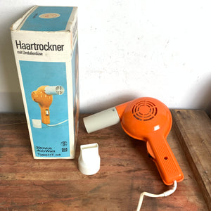 Vintage Haartrockner mit Ondulierdüse von exclusiv