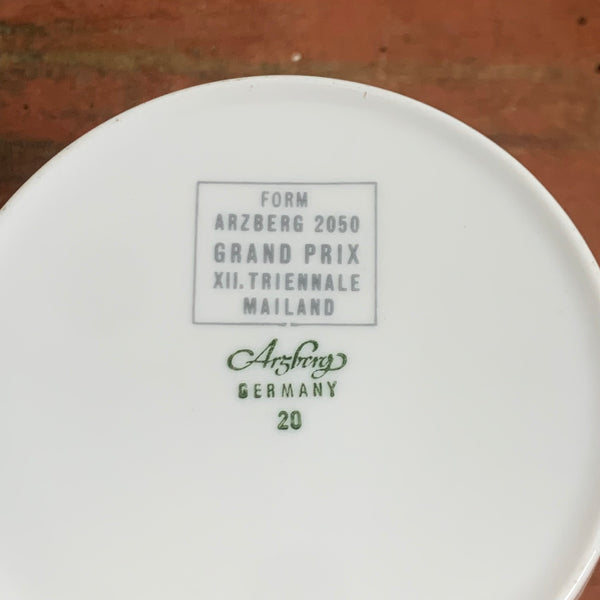 Vintage Kaffeeservice Arzberg 2050 Rosé Grand Prix XII. Triennale Mailand