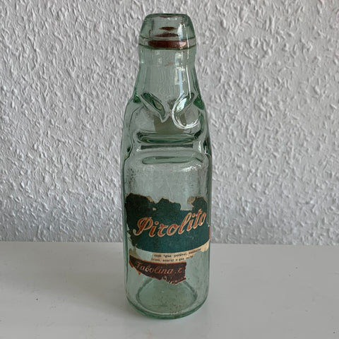 Vintage Pirolito Flasche mit Glaskugel Verschluss