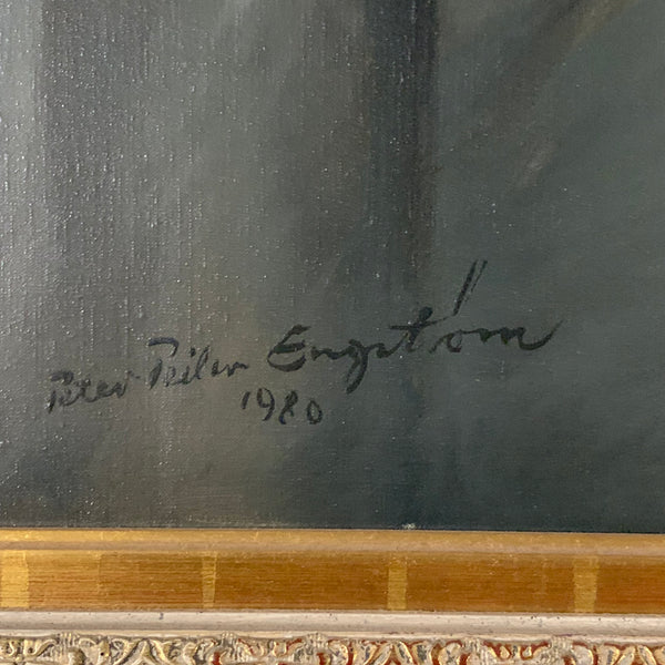 Ölgemälde Portrait Johannes Brahms von Peter Peiler Engström