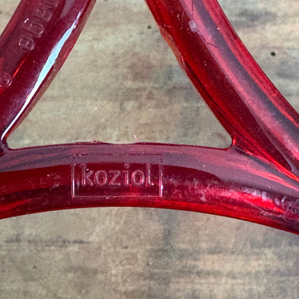 3 modulare Kerzenständer Hommage von Koziol in rot