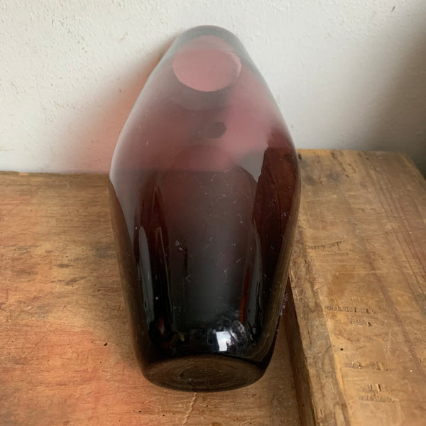 Vintage Mid Century Rauchglas Vase Italy