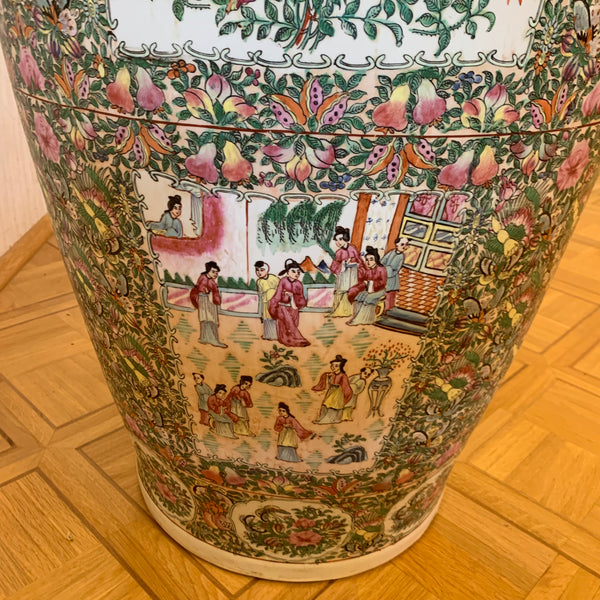 Antike große Familien Rosenvase  131 cm Chinesische Vase