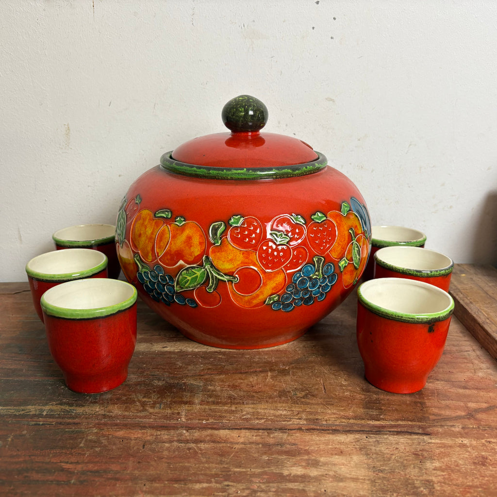 Vintage Keramik Bowle Service von PAN Goebel – Trödelfuchs Vintage Shop