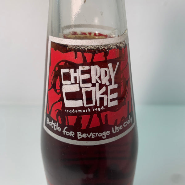Vintage Cherry Coke Coca Cola Glasflasche aus Thailand