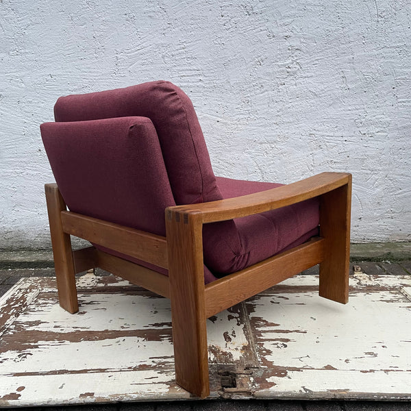 Vintage brutalistischer skandinavischer Design Sessel