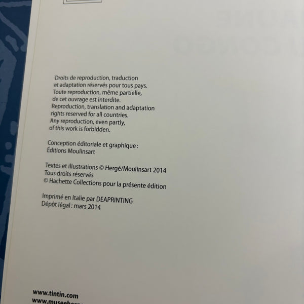 Modell Figur und Buch Tim und Struppi der Gelbe Doppeldecker mit Tim aus Tim im Kongo