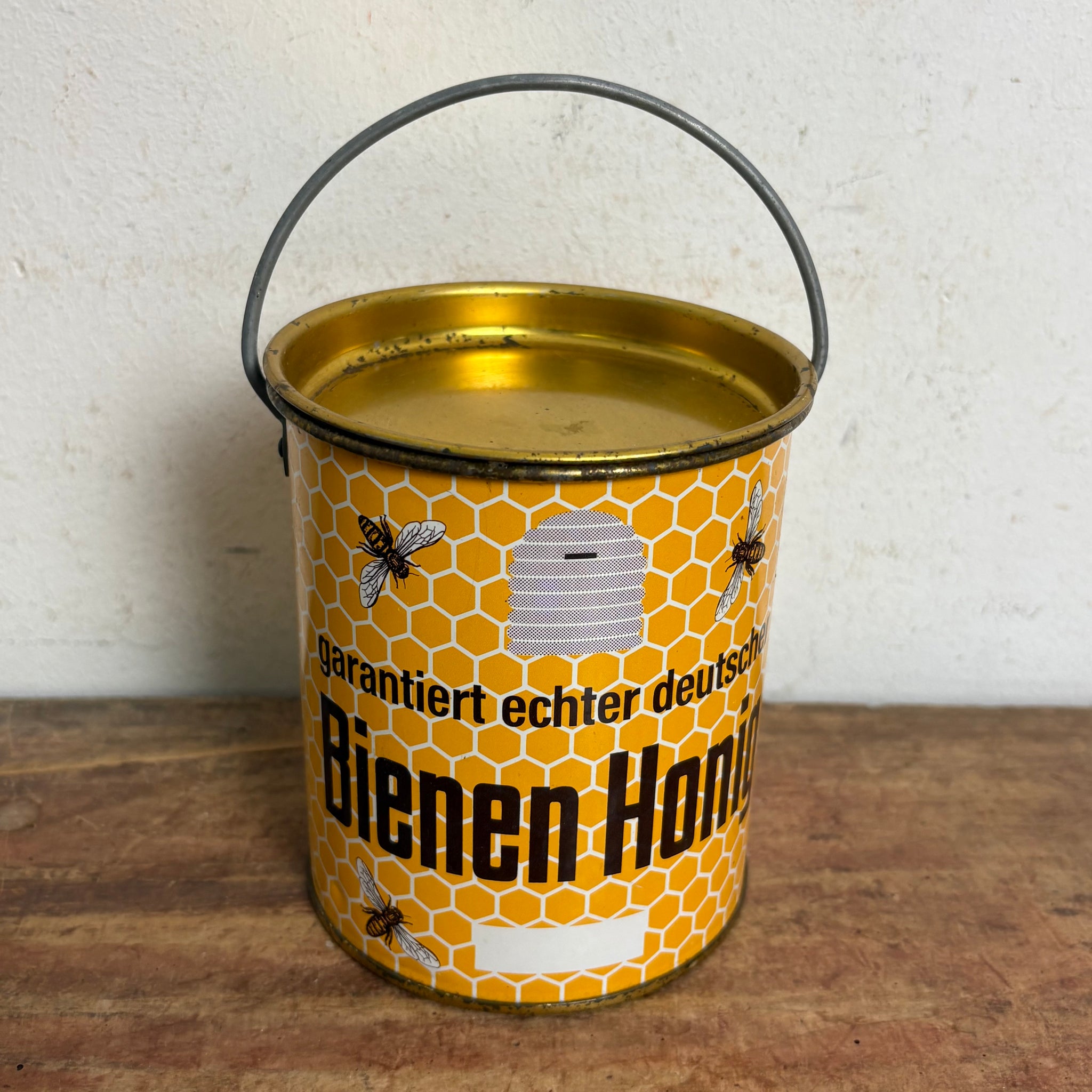 Vintage Bienenhonig Blechdose Eimer
