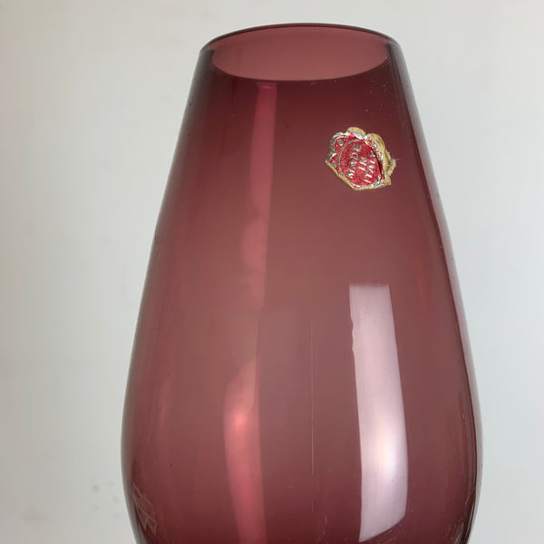 Vintage Mid Century Rauchglas Vase Italy