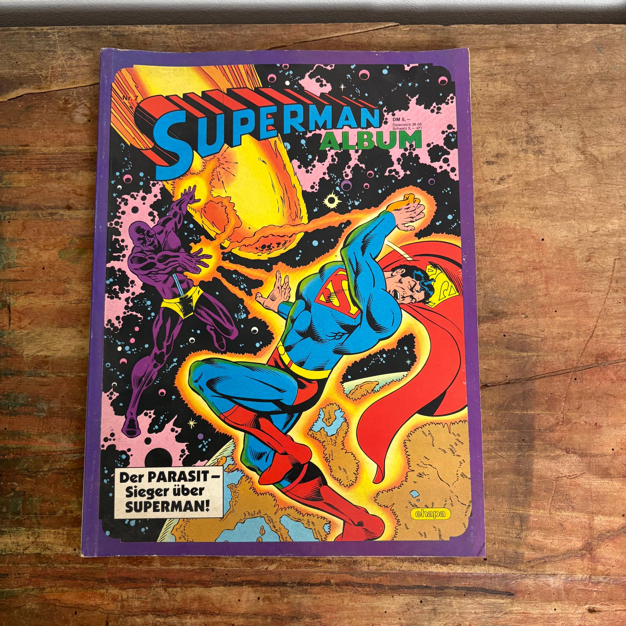 Comic Superman Album Nr. 07 Der Parasit - Sieger über Superman!