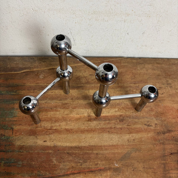 Vintage Trio Modulkerzenständer von BMF