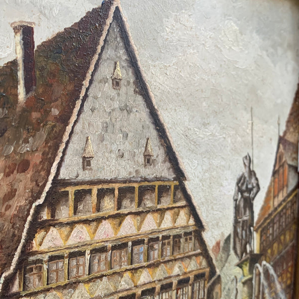 Gemälde Hildesheim Alter Markt mit Knochenhaueramtshaus von Klaus Rochel