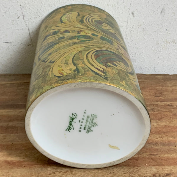 Seltene Goldfarbene Vase Rosenthal Studio Linie von Björn Wiinblad