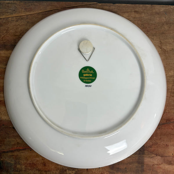 Vintage Künstler Teller Nr. 9 von Hildegard Knef für Rosenthal