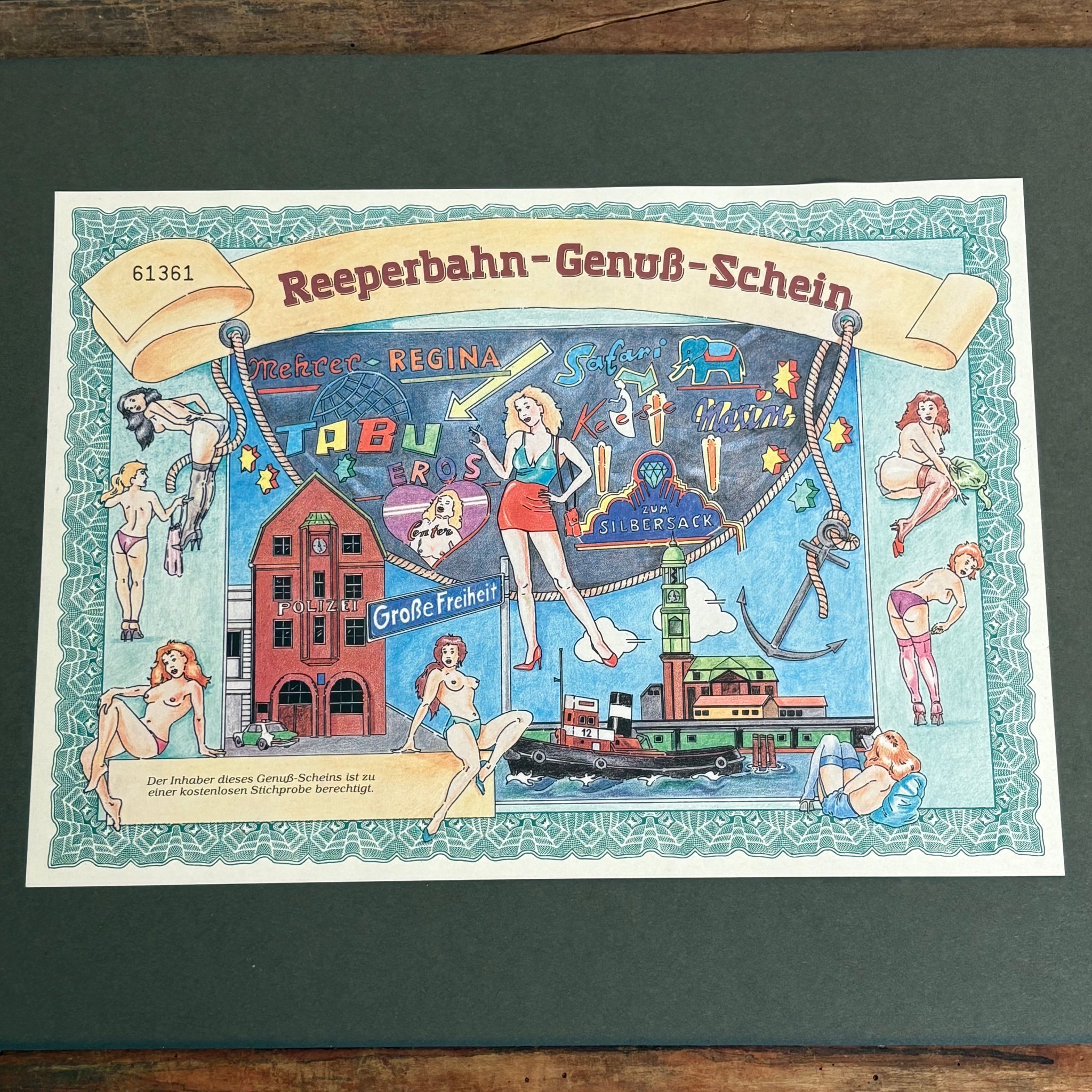 Vintage Reeperbahn Genuß Schein