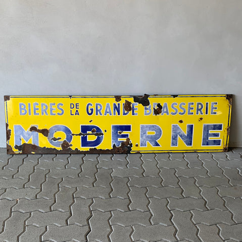 Emaille Schild Bieres da Grande Brasserie Moderne