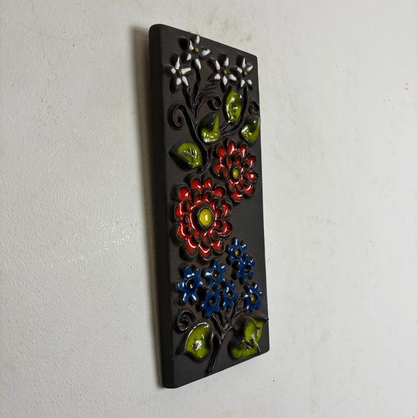 Vintage Wandkeramik Blumen Carstens Tönnieshof 6188-29