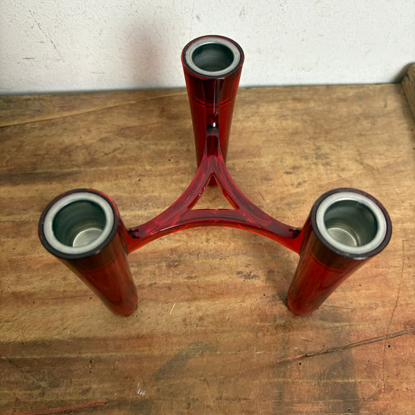 3 modulare Kerzenständer Hommage von Koziol in rot