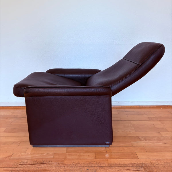 Vintage Design Sessel DS 50 mit Kippfunktion braunes Büffelleder
