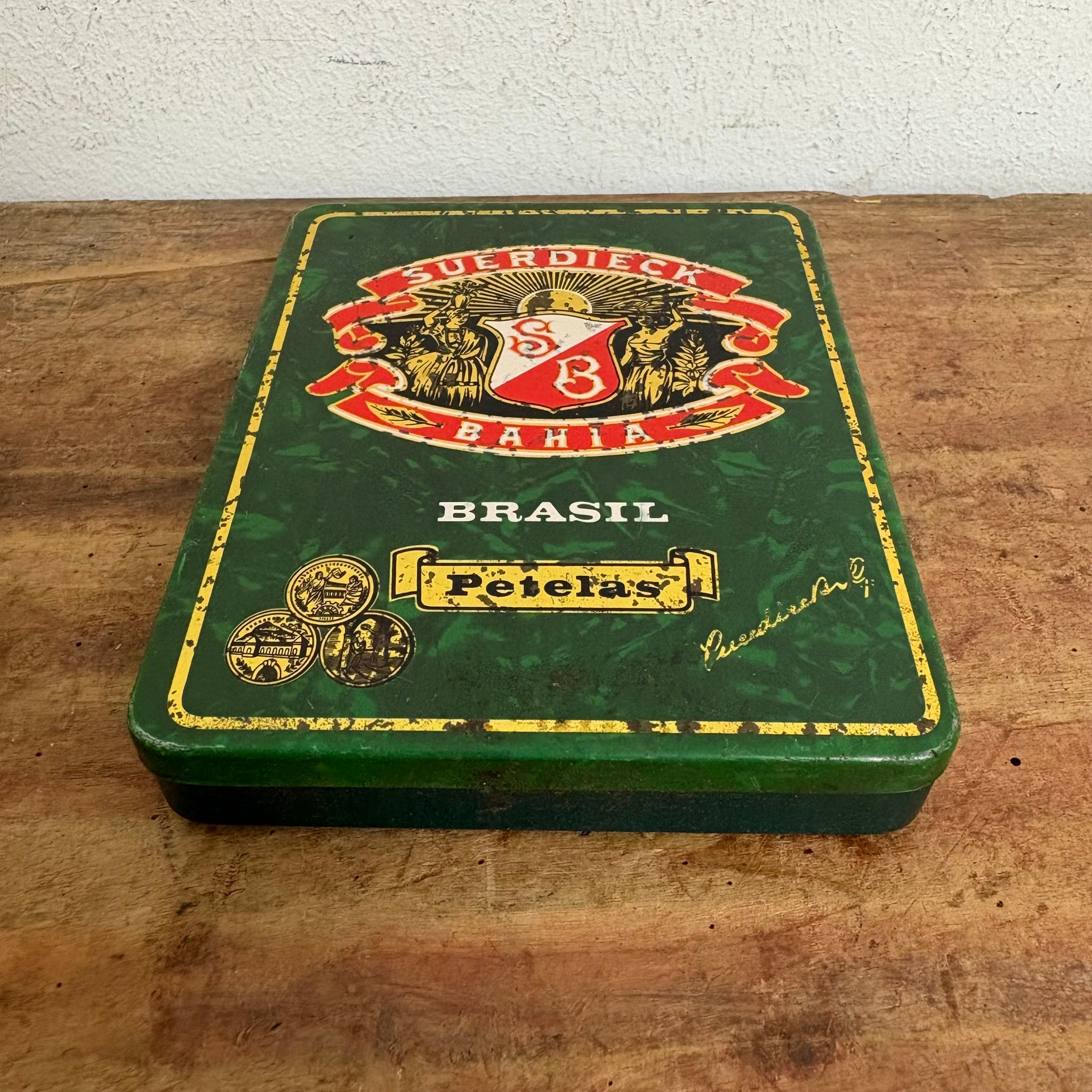 Vintage Blechdose Suerdieck Bahia Brasil Zigaretten