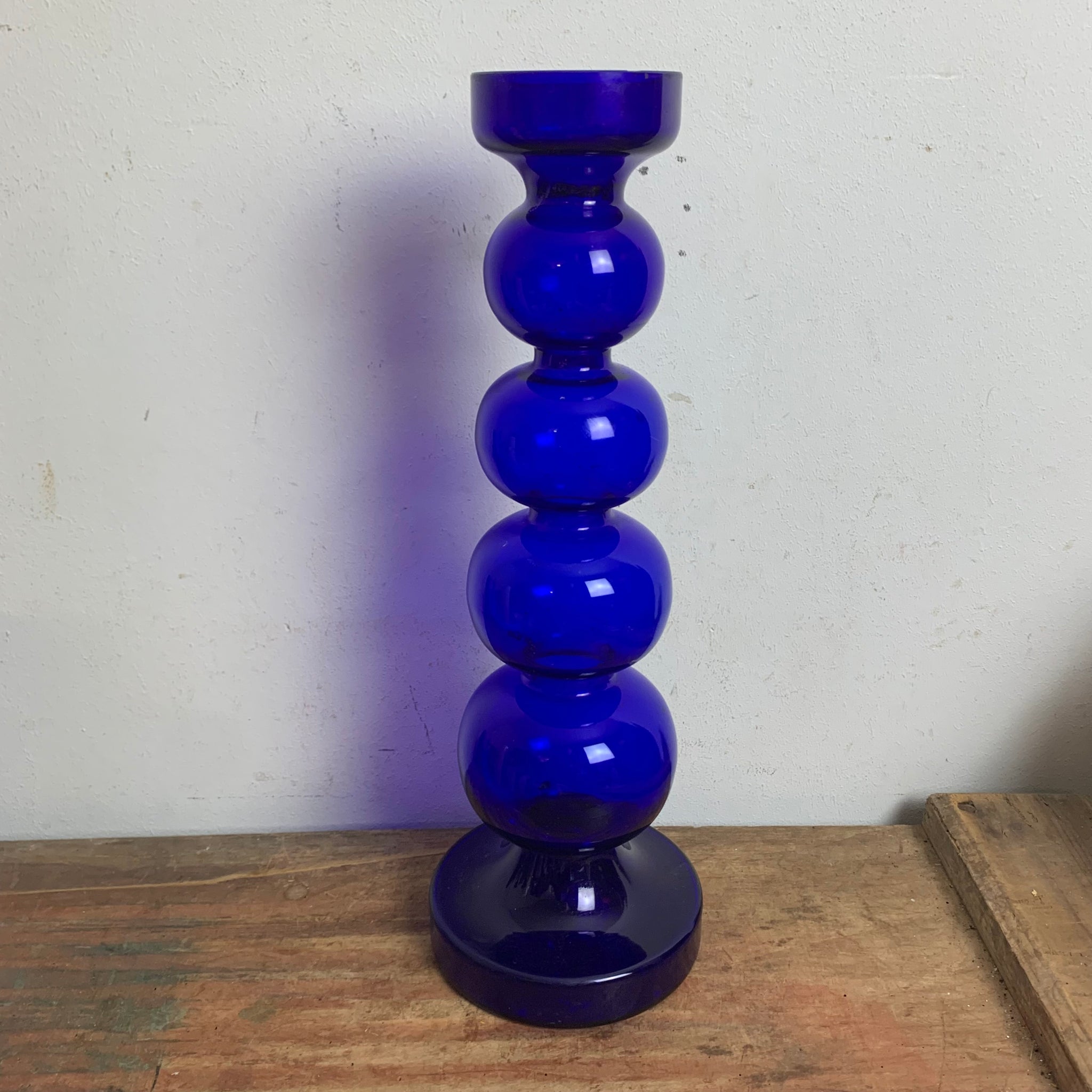 Pop Art Glas Kerzenhalter Vase von Alfred Taube