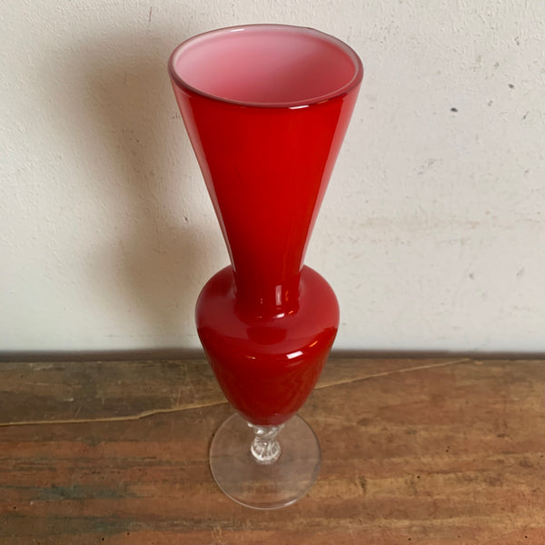 Opaline Florence Vase Vetreria Barieri
