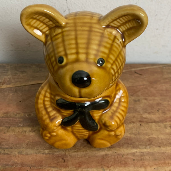 Vintage Keramik Honigtopf Honigbär