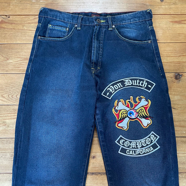 Von Dutch Y2K Jeans mit Graphics