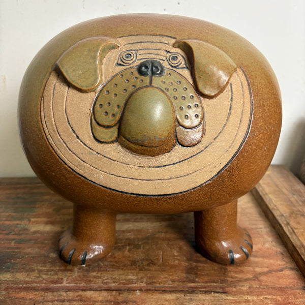 Vintage Keramik Skulptur Bulldog Maxi von Lisa Larson für Gustavsberg