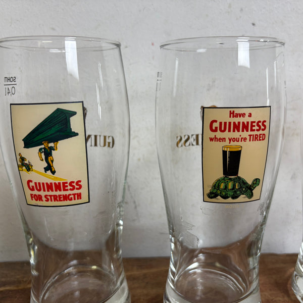 4 Sammelgläser Guinness Pint Glass