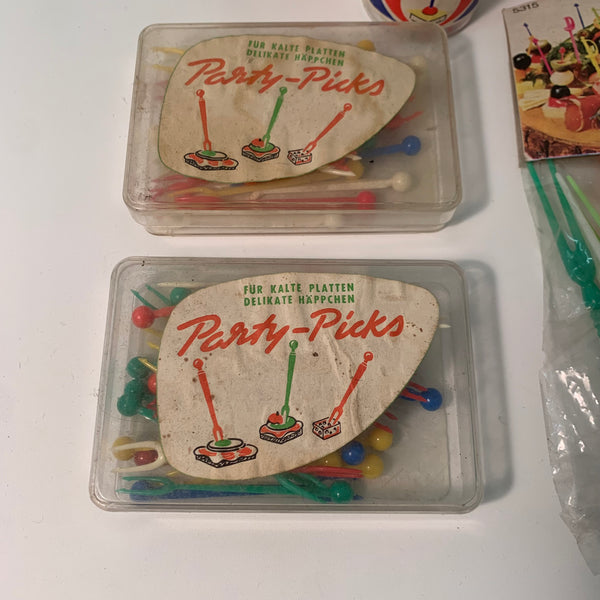 Vintage Konvolut Party Picks Ring Party Picker